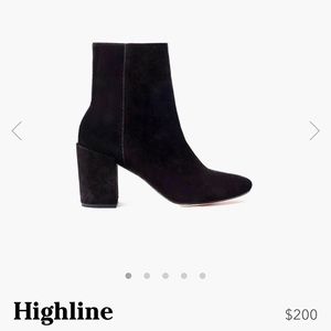 Thursday Black Suede Booties